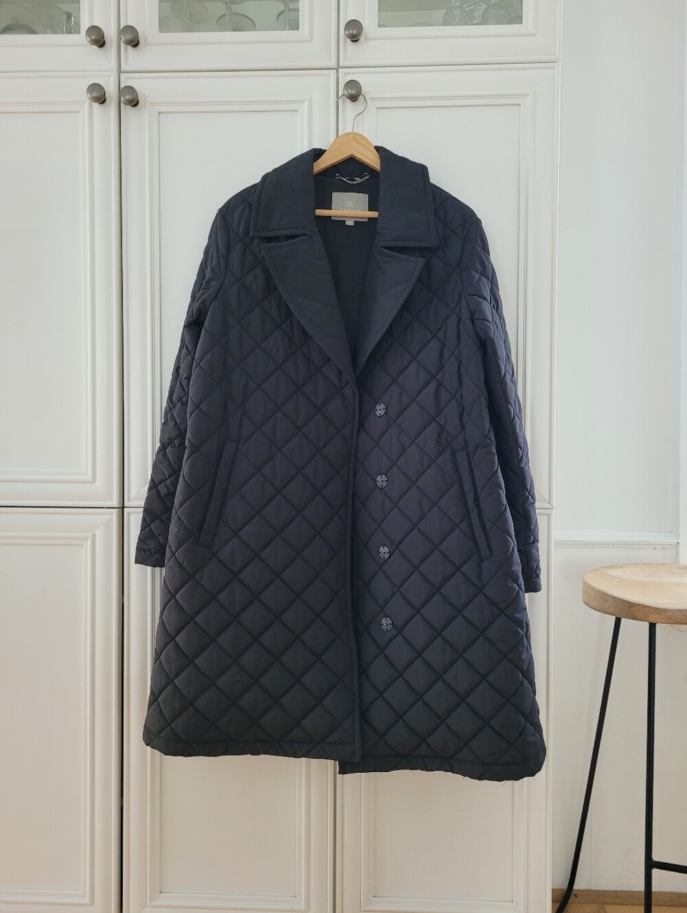 SOIA&KYO QUILTED MID LENGTH COAT L